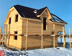 Дом из бруса в пригороде Иркутска