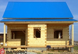 Строительство деревянного дома в посёлке Маркова