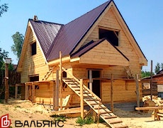Жилой дом из бруса в посёлке Западный