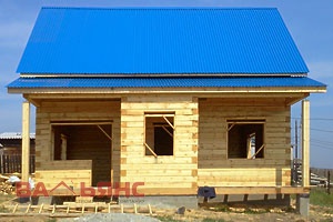 Строительство деревянного дома в посёлке Маркова
