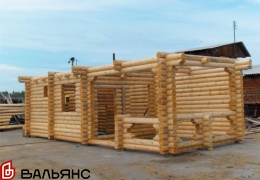 Деревянные дома в Монголии