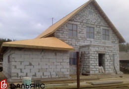Частный дом из газобетона в пригороде Иркутска